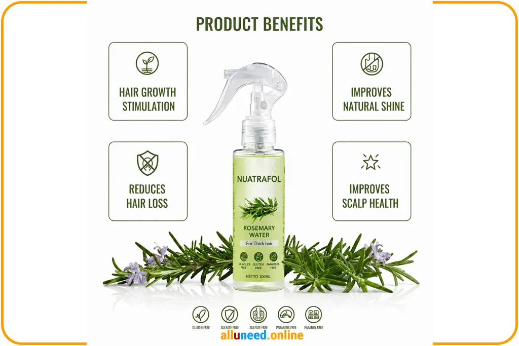 Rosemary Water Spray Hair Growth Scalp Tonic