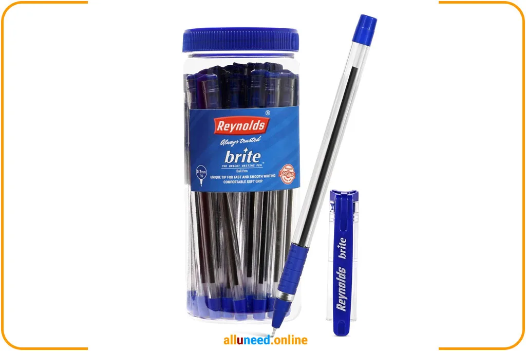 Reynolds Brite Ball Pen Set Blue Pens for Smooth Writing