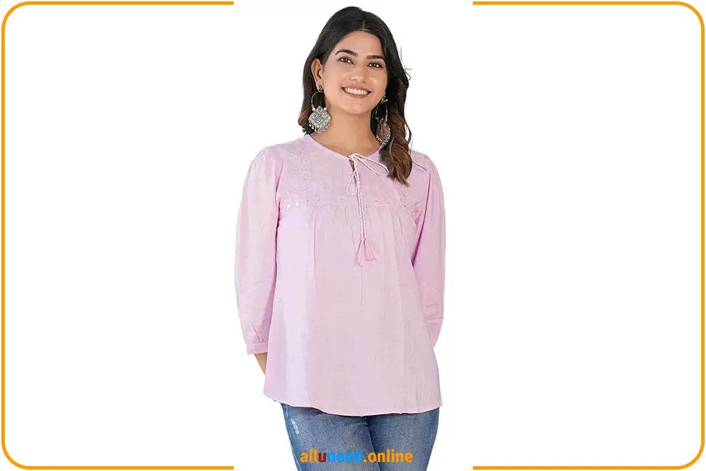 Womens Cotton Regular Fit Summer Casual Top