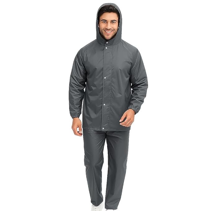 The Unox Waterproof Rain Coat with Pant Set is a versatile, unisex rain suit suitable for men, women, boys, and girls. Designed with adjustable top and bottom, it ensures a comfortable fit while keeping you fully protected from rain. Ideal for outdoor activities, travel, and rainy-season adventures. - alluneed.online
